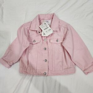 Zara Kids Light Pink Jean Jacket